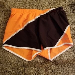 Nike Dri Fit Running Gym Shorts Size XS Orange